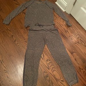 PJ Salvage set in leopard print. Small bottom xs top. Worn twice.